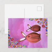 Carte Postale pâques heureux (Devant / Derrière)