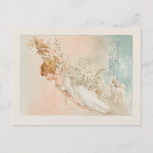 Carte Postale "Pâques" - Impression vintage, L. Prang & Co.