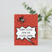 Carte Postale Pâques joyeuses de l'araignée de Pâques beaucoup d (Debout devant)