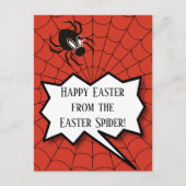 Carte Postale Pâques joyeuses de l'araignée de Pâques beaucoup d (Devant)