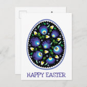 Carte Postale Pâques joyeux du folklore (Devant / Derrière)