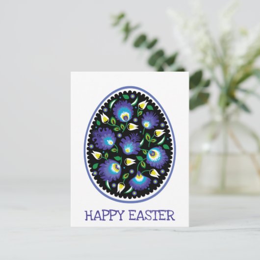 Carte Postale Pâques joyeux du folklore (Debout devant)