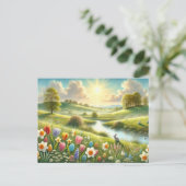Carte Postale Pâques nature et printemps (Debout devant)
