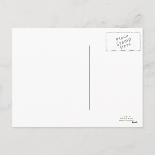 Carte postale Pâques Orange Lily (Dos)