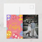 Carte postale Pâques personnalisée (Devant / Derrière)