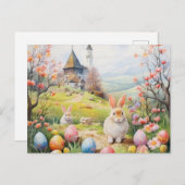 Carte Postale Pâques rétro (Devant / Derrière)