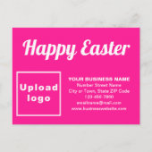 Carte postale Pâques rose (Devant)