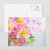Carte postale Pâques Rose Lily (Devant / Derrière)