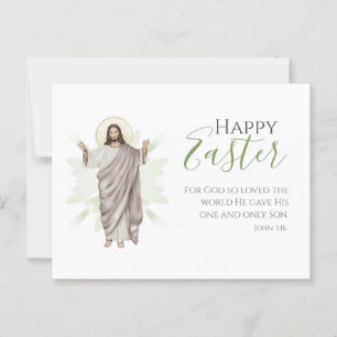 Carte Postale Pâques Service Église - Forfaits pour visiteurs