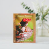 Carte postale Pâques ukrainienne en bois (Debout devant)