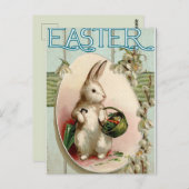 Carte Postale Pâques vintage (Devant / Derrière)