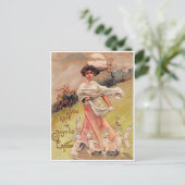 Carte Postale Pâques vintage (Debout devant)