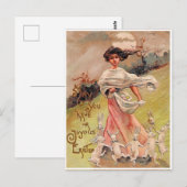 Carte Postale Pâques vintage (Devant / Derrière)