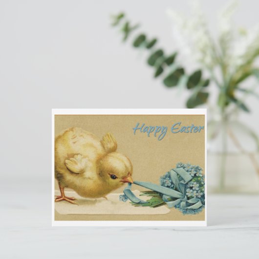 Carte Postale Pâques vintage (Debout devant)