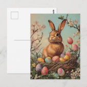 Carte Postale Pâques vintage (Devant / Derrière)