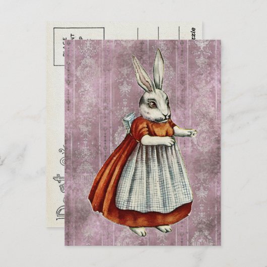 Carte Postale Pâques vintage (Devant / Derrière)