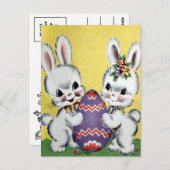 Carte Postale Pâques vintage (Devant / Derrière)