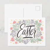 Carte Postale Pâques Vintage (Devant / Derrière)