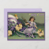 Carte Postale Pâques vintage (Devant / Derrière)