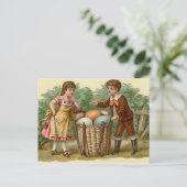 Carte Postale Pâques vintage (Debout devant)