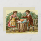 Carte Postale Pâques vintage (Devant / Derrière)