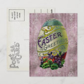 Carte Postale Pâques vintage (Devant / Derrière)