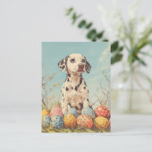 Carte Postale Pâques Vintages dalmate (Debout devant)