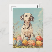 Carte Postale Pâques Vintages dalmate (Devant / Derrière)