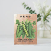 Carte Postale Paquet de graines de pois (Debout devant)