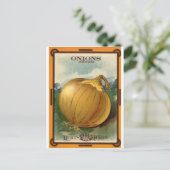 Carte Postale paquet de graines d'oignon (Debout devant)