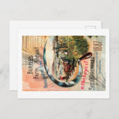 Carte Postale Paquet de semences vintage. (Devant / Derrière)