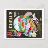 Carte Postale Paquet de semences vintage. (Devant)