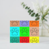 Carte Postale Paquets De Chiots Mignons En Carré (Debout devant)