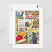 Carte Postale Paquets de graines (Devant / Derrière)