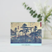 Carte Postale par Ando, Hiroshige Ukiyo-e. (Debout devant)