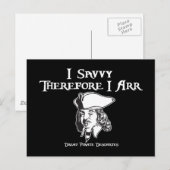 Carte Postale Par Conséquent Je Arr (Devant / Derrière)