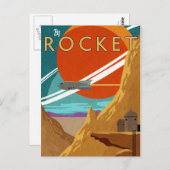 Carte Postale Par fusée (Devant / Derrière)