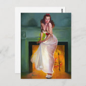 Carte Postale Par la pointe d'incendie vers le haut (Devant / Derrière)