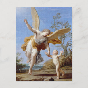 Carte Postale Par l'ange et l'enfant de bord de mer