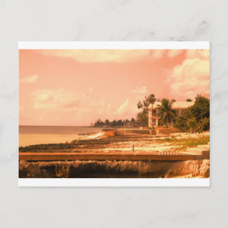 Carte Postale Par l'océan (ton de pêche)