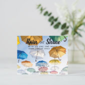 Carte Postale Par temps de pluie ou de beau temps agent immobili (Debout devant)