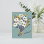 Carte Postale PARABENS FÉLICITATIONS Daisy Bouquet Custom (Debout devant)