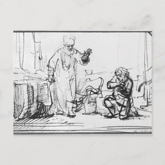 Carte Postale Parabole du créancier impitoyable (Devant)
