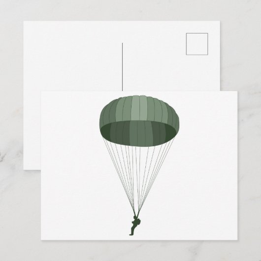 Carte Postale Parachute (Devant / Derrière)