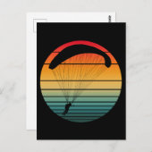 Carte Postale Parachute rétro vintage (Devant / Derrière)