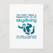 Carte Postale Parachute Skydive (Devant)