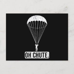 Carte Postale Parachute Skydiving Oh Chute