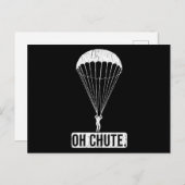 Carte Postale Parachute Skydiving Oh Chute (Devant / Derrière)