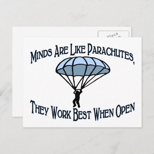 Carte Postale Parachutes de Minds (Devant / Derrière)
