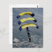Carte Postale Parachutes Skydiving (Devant / Derrière)